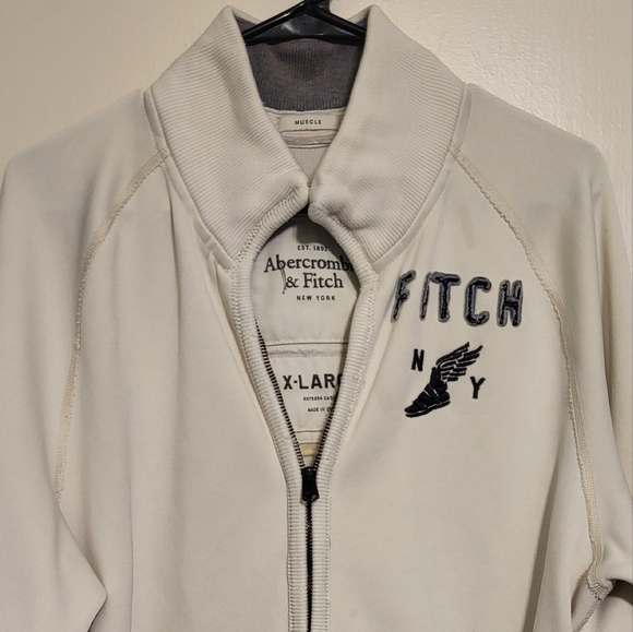 Abercrombie & Fitch New York Guys Muscle Full Zip Up Jacket, Size XL - Picture 1 of 14